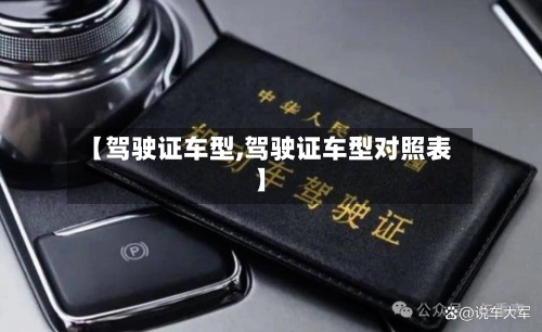 【驾驶证车型,驾驶证车型对照表】