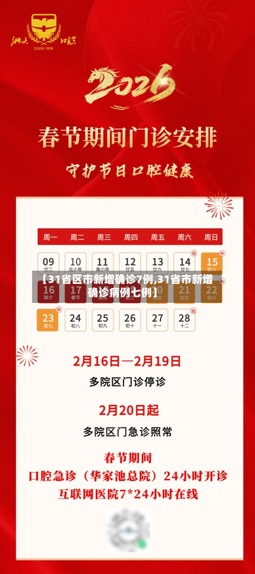 【31省区市新增确诊7例,31省市新增确诊病例七例】