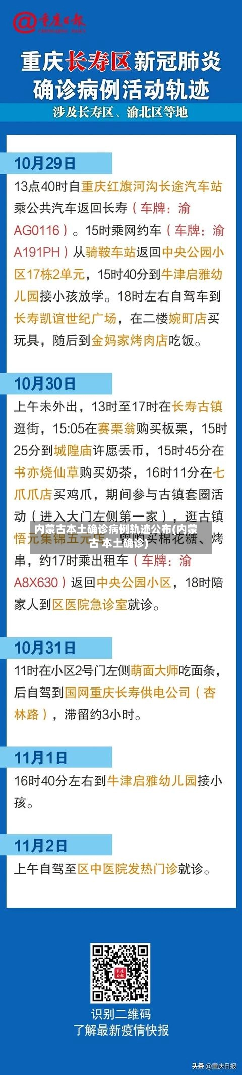 内蒙古本土确诊病例轨迹公布(内蒙古 本土确诊)