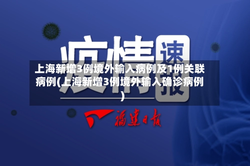 上海新增3例境外输入病例及1例关联病例(上海新增3例境外输入确诊病例)-第2张图片