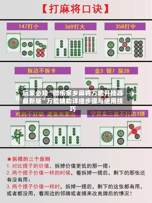 玩家必知“微乐家乡麻将万能开挂器最新版	”万能辅助详细步骤与使用技巧-第3张图片