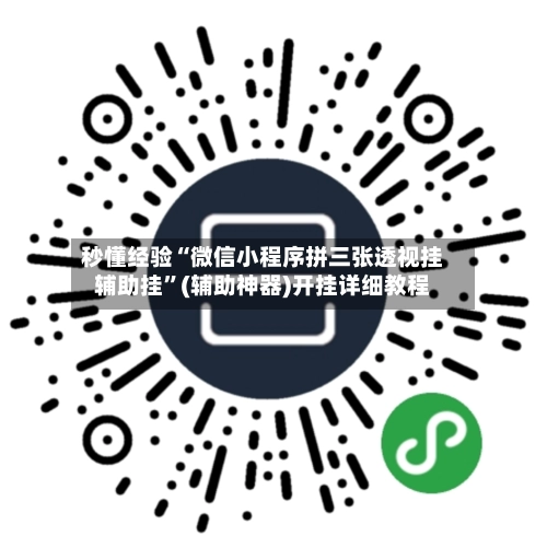 秒懂经验“微信小程序拼三张透视挂辅助挂”(辅助神器)开挂详细教程