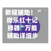 教程辅助！“微乐红十记牌器”万能辅助详细步骤与使用技巧