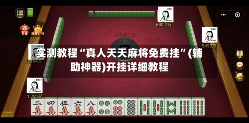 实测教程“真人天天麻将免费挂”(辅助神器)开挂详细教程-第2张图片