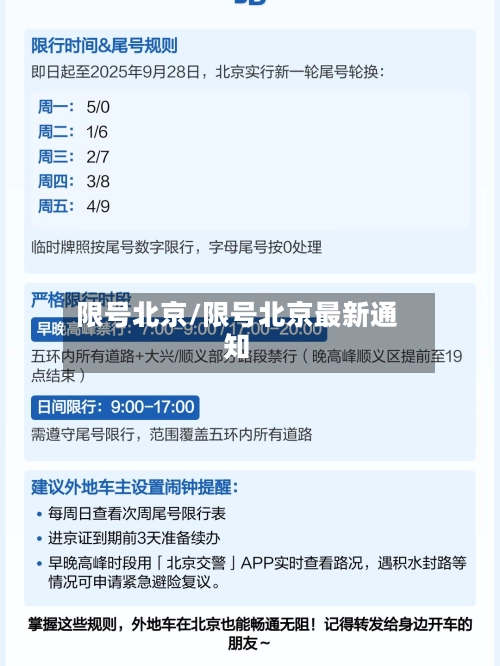 限号北京/限号北京最新通知-第3张图片