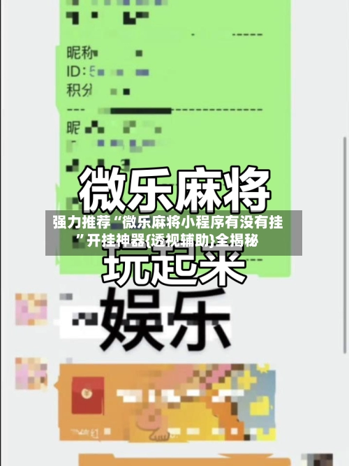 强力推荐“微乐麻将小程序有没有挂”开挂神器{透视辅助}全揭秘-第2张图片