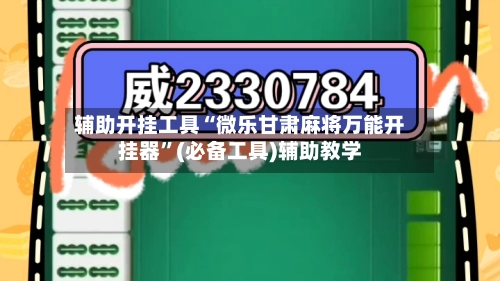 辅助开挂工具“微乐甘肃麻将万能开挂器”(必备工具)辅助教学-第3张图片