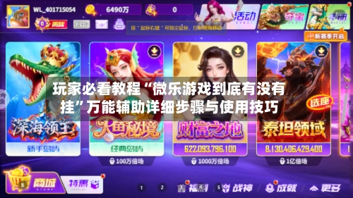 玩家必看教程“微乐游戏到底有没有挂”万能辅助详细步骤与使用技巧