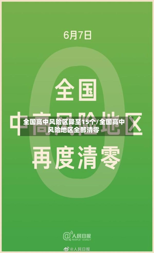 全国高中风险区降至15个/全国高中风险地区全部清零-第2张图片