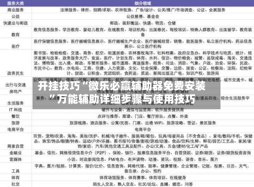 开挂技巧“微乐必赢辅助器免费安装	”万能辅助详细步骤与使用技巧-第2张图片