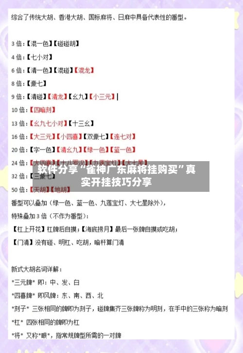软件分享“雀神广东麻将挂购买”真实开挂技巧分享-第2张图片