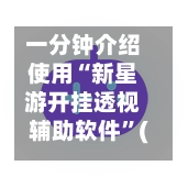 一分钟介绍使用“新星游开挂透视辅助软件”(透视挂)辅助下载教程