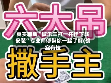 真实辅助“微乐三打一开挂下载安装	”专业师傅带你一起了解(确实有挂-第1张图片