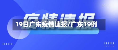 19日广东疫情速报/广东19例