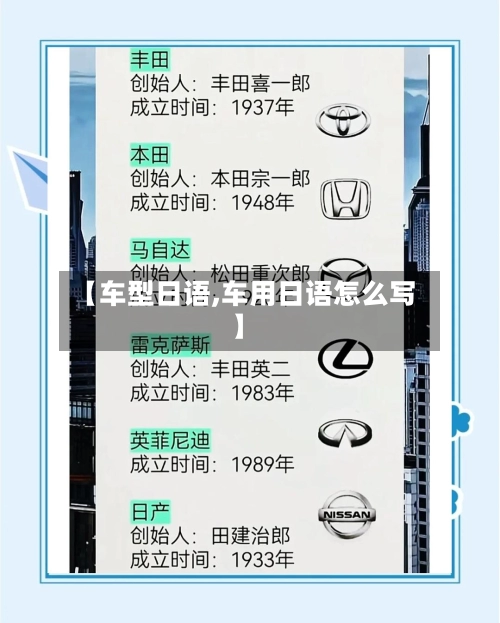 【车型日语,车用日语怎么写】-第3张图片