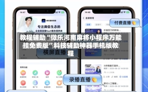 教程辅助“微乐河南麻将小程序万能挂免费版”科技辅助神器手机版教程-第2张图片