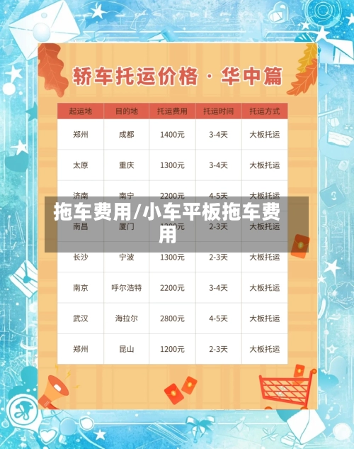 拖车费用/小车平板拖车费用-第2张图片