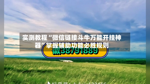 实测教程“微信链接斗牛万能开挂神器”掌握辅助功能必胜规则-第3张图片