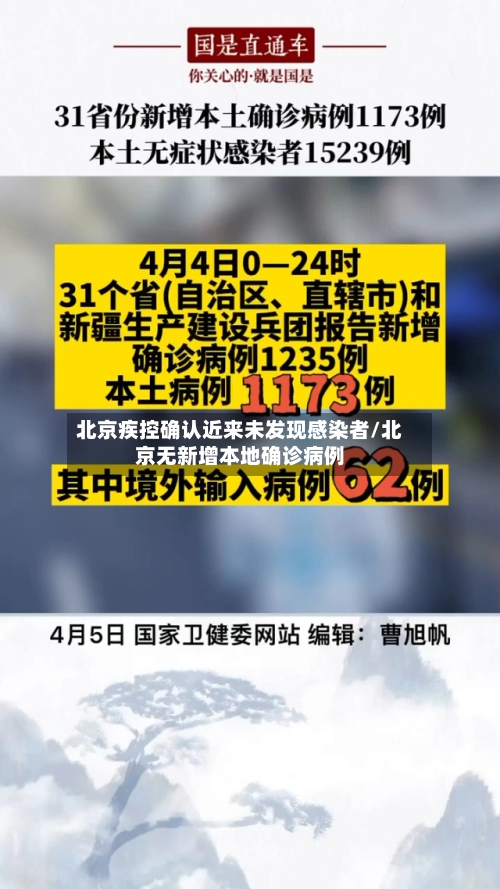 北京疾控确认近来未发现感染者/北京无新增本地确诊病例