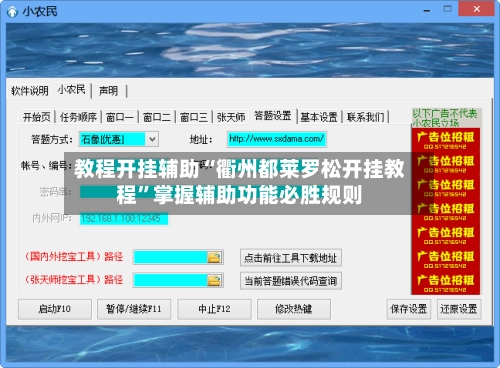 教程开挂辅助“衢州都莱罗松开挂教程”掌握辅助功能必胜规则