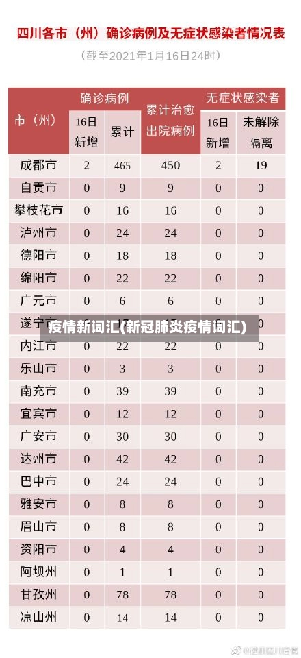 疫情新词汇(新冠肺炎疫情词汇)-第2张图片