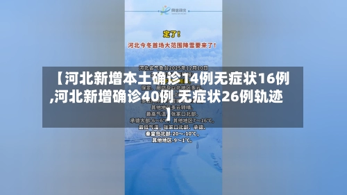 【河北新增本土确诊14例无症状16例,河北新增确诊40例 无症状26例轨迹】-第2张图片