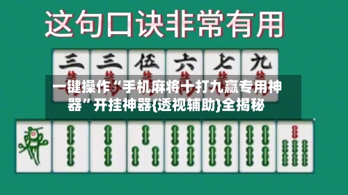 一键操作“手机麻将十打九赢专用神器”开挂神器{透视辅助}全揭秘-第2张图片