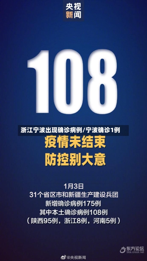 浙江宁波出现确诊病例/宁波确诊1例