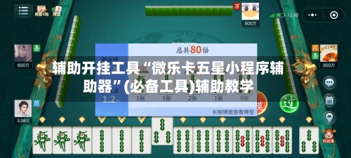 辅助开挂工具“微乐卡五星小程序辅助器	”(必备工具)辅助教学-第2张图片