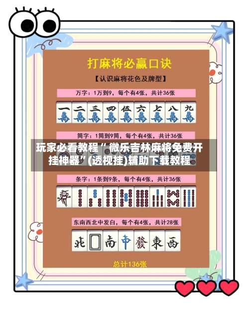玩家必看教程“ 微乐吉林麻将免费开挂神器”(透视挂)辅助下载教程