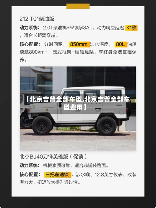 【北京吉普全部车型,北京吉普全部车型费用】