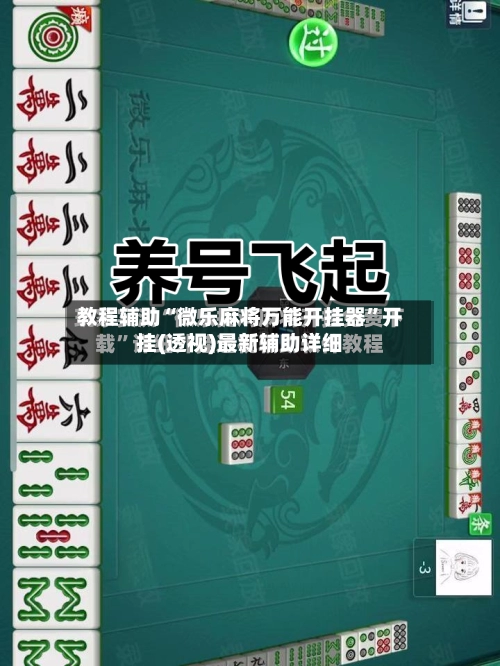 教程辅助“微乐麻将万能开挂器”开挂(透视)最新辅助详细