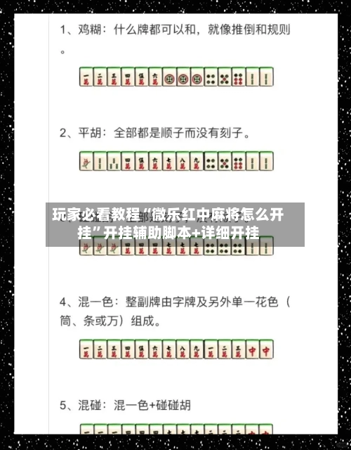 玩家必看教程“微乐红中麻将怎么开挂”开挂辅助脚本+详细开挂