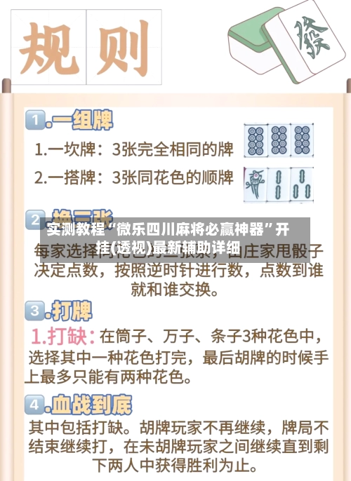 实测教程“微乐四川麻将必赢神器”开挂(透视)最新辅助详细-第3张图片