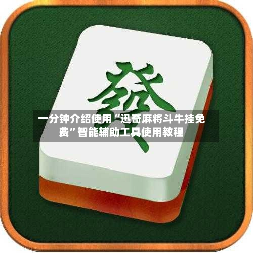 一分钟介绍使用“迅奇麻将斗牛挂免费”智能辅助工具使用教程