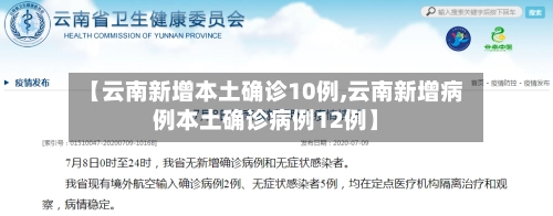 【云南新增本土确诊10例,云南新增病例本土确诊病例12例】-第2张图片