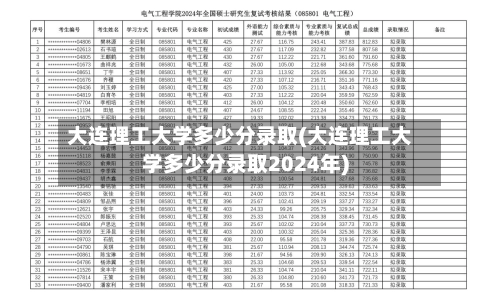 大连理工大学多少分录取(大连理工大学多少分录取2024年)-第2张图片