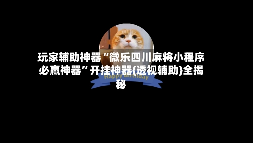 玩家辅助神器“微乐四川麻将小程序必赢神器”开挂神器{透视辅助}全揭秘-第3张图片