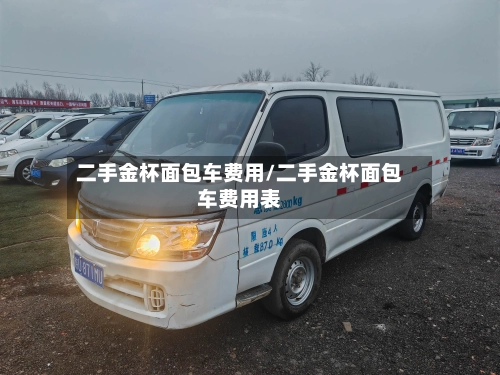 二手金杯面包车费用/二手金杯面包车费用表