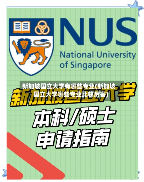新加坡国立大学有哪些专业(新加坡国立大学哪些专业比较厉害)