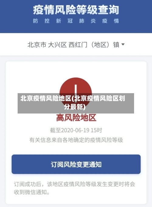 北京疫情风险地区(北京疫情风险区划分最新)