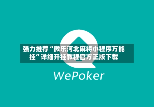 强力推荐“微乐河北麻将小程序万能挂”详细开挂教程官方正版下载-第2张图片