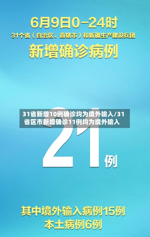 31省新增10例确诊均为境外输入/31省区市新增确诊11例均为境外输入