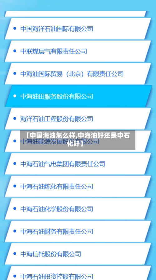 【中国海油怎么样,中海油好还是中石化好】-第2张图片