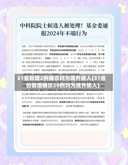 31省新增2例确诊均为境外输入(31省份新增确诊20例均为境外输入)-第2张图片
