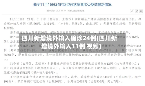 四川新增境外输入确诊24例(四川新增境外输入11例 视频)-第3张图片