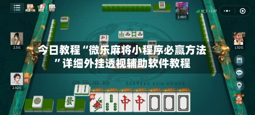 今日教程“微乐麻将小程序必赢方法”详细外挂透视辅助软件教程-第2张图片