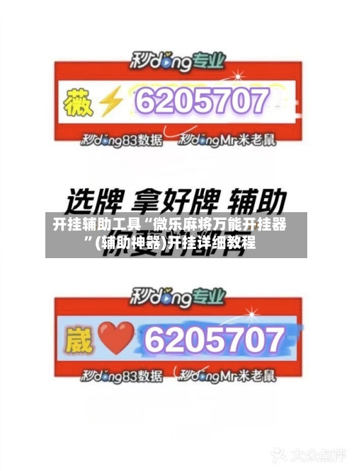 开挂辅助工具“微乐麻将万能开挂器”(辅助神器)开挂详细教程-第3张图片