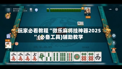 玩家必看教程“微乐麻将挂神器2025”(必备工具)辅助教学-第2张图片