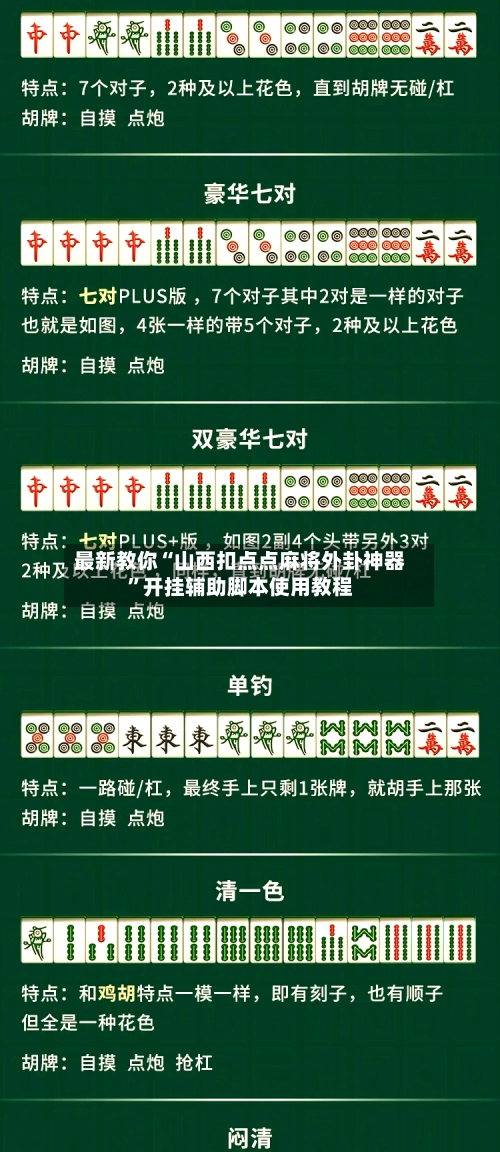 最新教你“山西扣点点麻将外卦神器”开挂辅助脚本使用教程